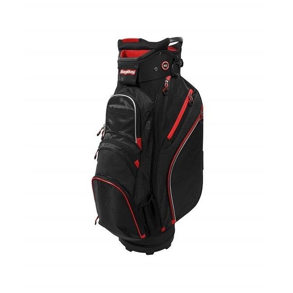 Bag Boy Bag Boy BB37592 Golf-Chiller Cart Bag - Black; Red & Silver BB37592